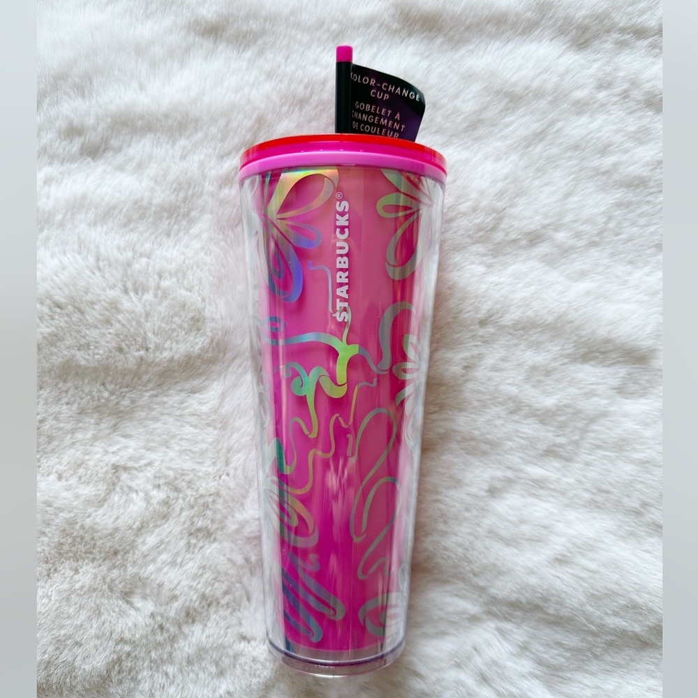 Starbucks Holiday 2023 Iridescent Ribbon Tumbler